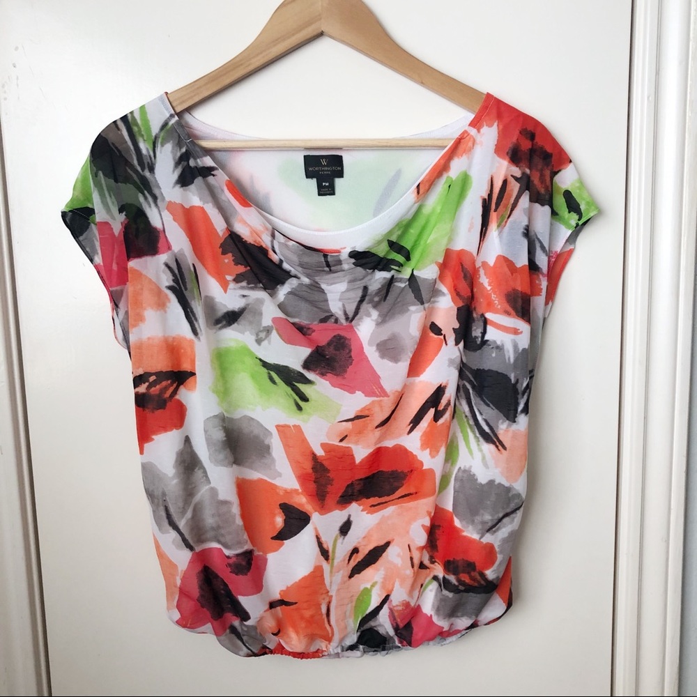 Worthington Petite Blouse Medium